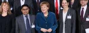 Managing Director Nele Kapretz with Angela Merkel 
